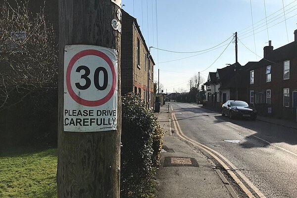 30 mph sign